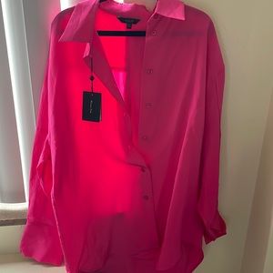 Pink oversized blouse